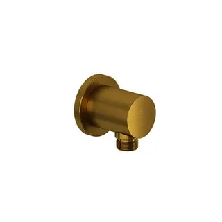 KLUDI NOVA FONTE Schlauchanschlussbogen PURISTIC eigensicher brushed gold