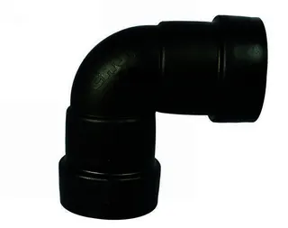 SCHÜTZ Winkelstück schwarz SMP für Entlüftungsleitung Stecksystem