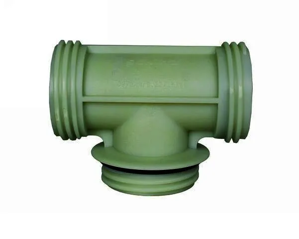SCHÜTZ T-Stück natur 2"-Außengewinde Befüllltg.m.Füllldüse d:7mm +3 Dtg.