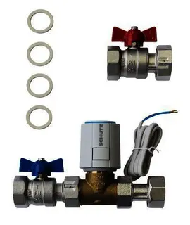 SCHÜTZ Zonenregulierset 1" PV 25 24V für SCHÜTZ Heizkreisverteiler, Messing