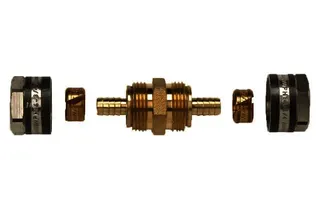 SCHÜTZ Rohrkupplung mit Klemmverbindung für SCHÜTZ Kunststoff-Rohr 16x1,8 mm
