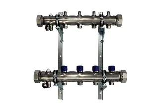 SCHÜTZ Industrieverteiler Edelstahl DN50, für 5 HK, 538mm lang