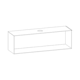 SCALIDO-Konsolenplatte m. Rahmen f Waschtisch US 1822x560x510mm 1 Aussch mittig Farbvar L