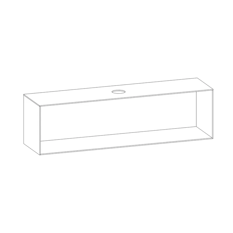 SCALIDO-Konsolenplatte m. Rahmen f Waschtisch US 2022x560x510mm 1 Aussch mittig Farbvar L