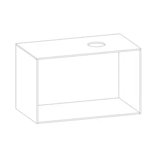 SCALIDO-Konsolenplatte m. Rahmen f Waschtisch US 922x560x510mm 1 Ausschn rechts Farbvar G