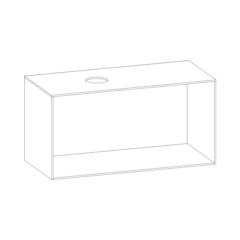 SCALIDO-Konsolenplatte m. Rahmen f Waschtisch US 1122x560x510mm 1 Ausschn links Farbvar G