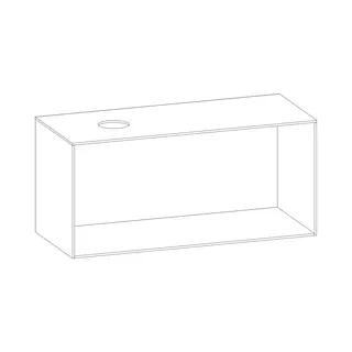 SCALIDO-Konsolenplatte m. Rahmen f Waschtisch US 1222x560x510mm 1 Ausschn links Farbvar L