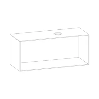 SCALIDO-Konsolenplatte m. Rahmen f Waschtisch US 1222x560x510mm 1 Aussch rechts Farbvar G