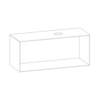 SCALIDO-Konsolenplatte m. Rahmen f Waschtisch US 1322x560x510mm 1 Aussch rechts Farbvar G