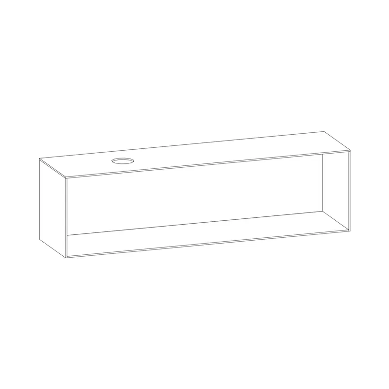 SCALIDO-Konsolenplatte m. Rahmen f Waschtisch US 2022x560x510mm 1 Ausschn links Farbvar L