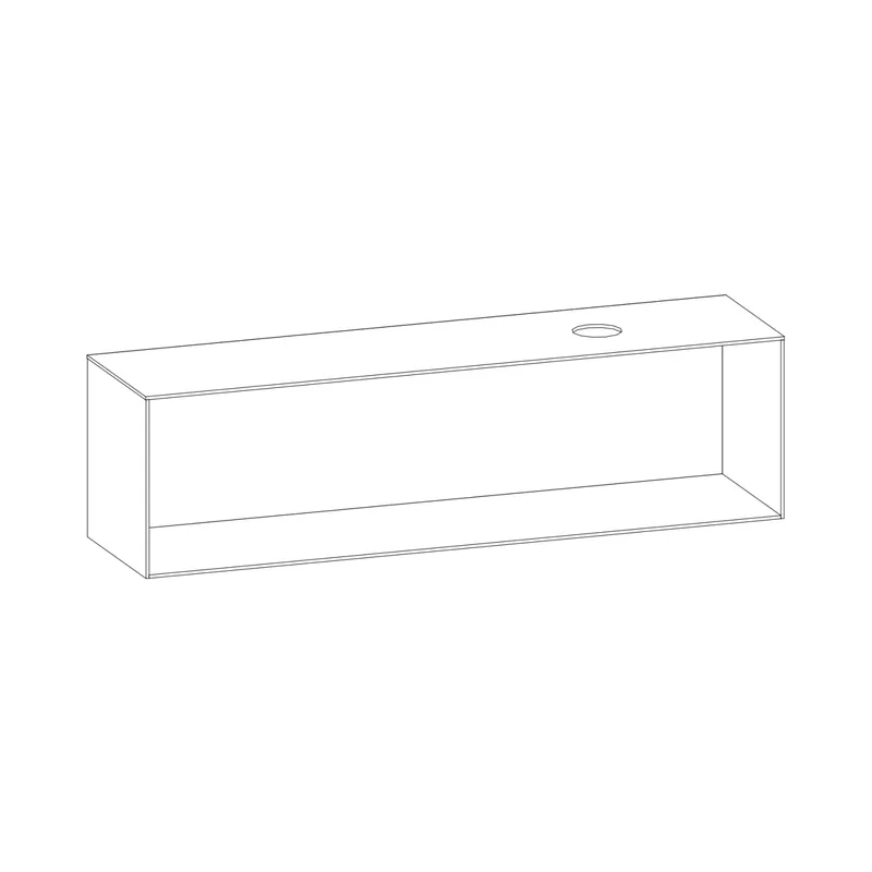 SCALIDO-Konsolenplatte m. Rahmen f Waschtisch US 2022x560x510mm 1 Aussch rechts Farbvar G