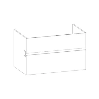 SCALIDO-Waschtisch-Unterschrank z Konsolenplatte 900x540x510mm 2 Auszüge Farbvar. L/X/L
