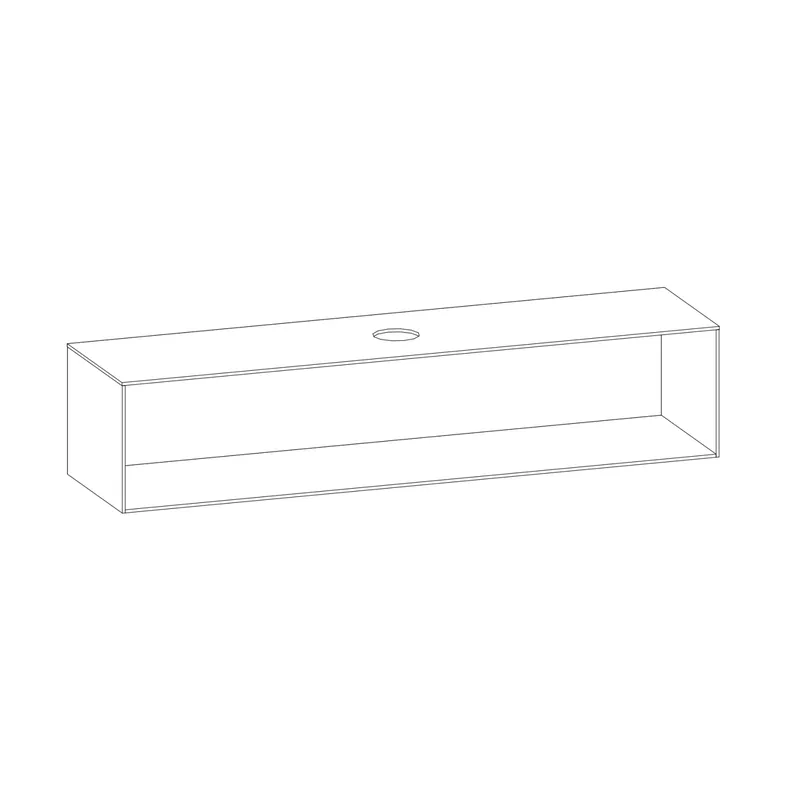 SCALIDO-Konsolenplatte m. Rahmen f Waschtisch US 2022x430x510mm 1 Aussch mittig Farbvar L