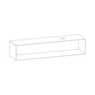 SCALIDO-Konsolenplatte m. Rahmen f Waschtisch US 2022x430x510mm 1 Aussch rechts Farbvar G