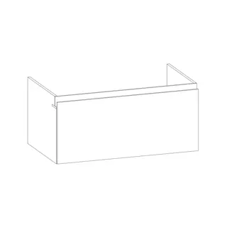 SCALIDO-Waschtisch-Unterschrank z Konsolenplatte 900x410x510mm 1 Auszug Farbvar. G/X/G