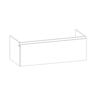 SCALIDO-Waschtisch-Unterschrank z Konsolenplatte 1200x410x510mm 1 Auszug Farbvar. W/X/L