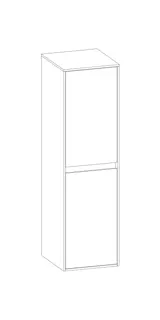 SCALIDO-Mittelschrank KP 320x1130x350mm 2 Türen links Farbvariante L/G/L