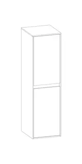 SCALIDO-Mittelschrank KP 320x1130x350mm 2 Türen rechts Farbvariante L/L/L