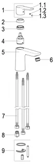 Waschtisch-Armatur o.Ablaufg. Ausl. 125mm für ND, aktiv4YOU 2.0 verchr. – Bild 3