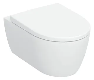 Geberit iCon Set WWC, Tiefsp., geschl. Form TurboFlush, WC-Sitz, T:53cm, weiß, Tect – Bild 2