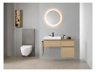 Geberit iCon Set WWC, Tiefsp., geschl. Form TurboFlush, WC-Sitz, T:53cm, weiß matt – Bild 3