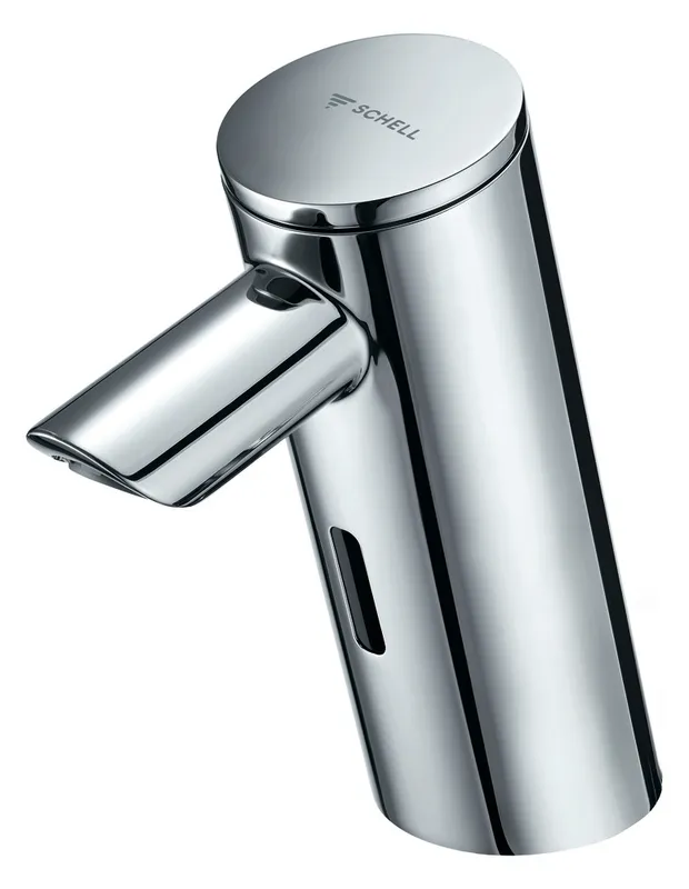 SCHELL Waschtisch-Arm. PURIS E2 HD-K, Elektron. Kaltwasser, Steckernetzteil, chrom
