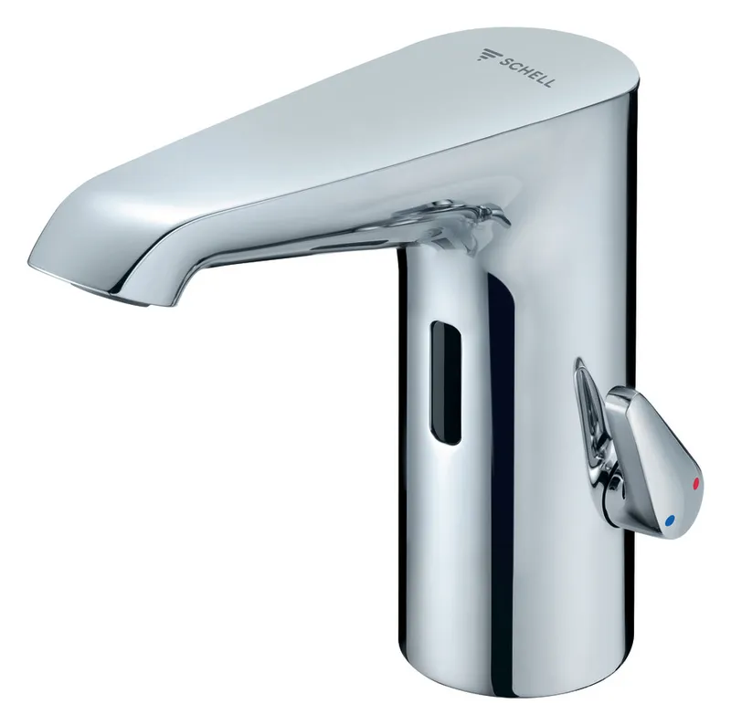 SCHELL Waschtisch-Arm. XERIS E2 HD-M, Elektron. Mischwasser, ohne Stromv., mid,chrom