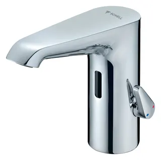 SCHELL WT-Arm. XERIS E2 HD-M, Elektron. Mischwasser, ohne Stromv., mid,chrom