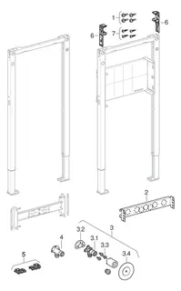 Geberit Duofix Traversenelement f. Wandarmatur AP – Bild 4