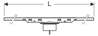 Geberit CleanLine50 Duschrinne, 30-110 cm Edelstahl gebürstet, Bj. 2025 – Bild 5
