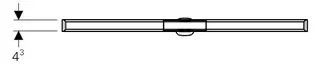Geberit CleanLine20 Duschrinne, 30-110 cm Edelstahl gebürstet, Bj. 2025 – Bild 4