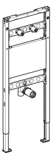 Geberit Duofix Element f. Ausgussbecken 130 cm, Wandarmatur AP – Bild 5