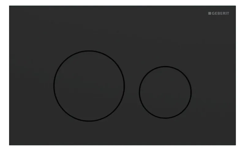 Geberit Sigma 40 BetPl., für 2-Mengen-Spülung Round, schwarzmatt/Etc