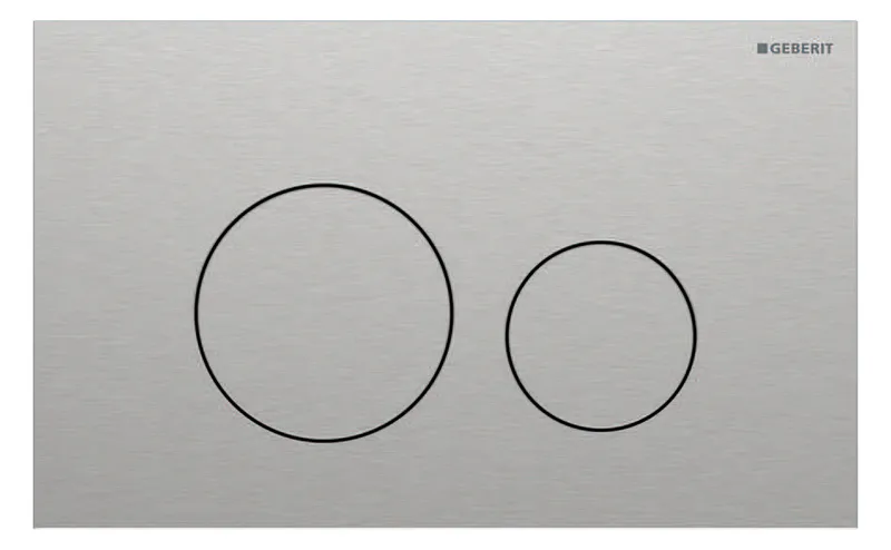 Geberit Sigma 40 BetPl., für 2-Mengen-Spülung Round, edelst. gebü./Etc