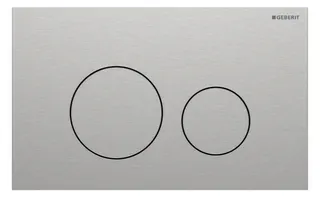 Geberit Sigma 40 BetPl., für 2-Mengen-Spülung Round, edelst. gebü./Etc
