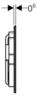 Geberit Sigma 40 BetPl., für 2-Mengen-Spülung Square, Glas, sand-grau – Bild 3