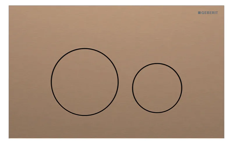 Geberit Sigma 40 BetPl., für 2-Mengen-Spülung Round, rotgold gebü./Etc