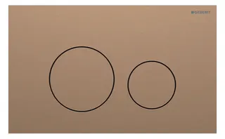 Geberit Sigma 40 BetPl., für 2-Mengen-Spülung Round, rotgold gebü./Etc