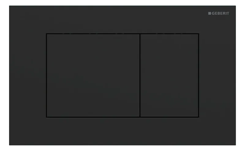 Geberit Sigma 40 BetPl., für 2-Mengen-Spülung Square, schwarzmatt/Etc