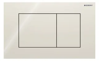 Geberit Sigma 40 BetPl., für 2-Mengen-Spülung Square, Glas, sand-grau