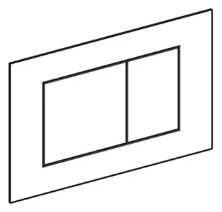 Geberit Sigma 40 BetPl., für 2-Mengen-Spülung Square, Glas, sand-grau – Bild 5