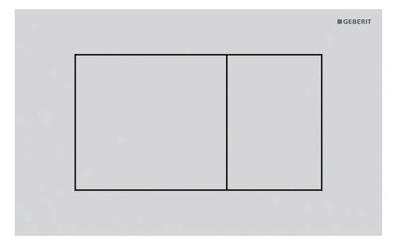Geberit Sigma 40 BetPl., für 2-Mengen-Spülung Square, weißmatt/Etc
