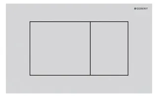 Geberit Sigma 40 BetPl., für 2-Mengen-Spülung Square, weißmatt/Etc