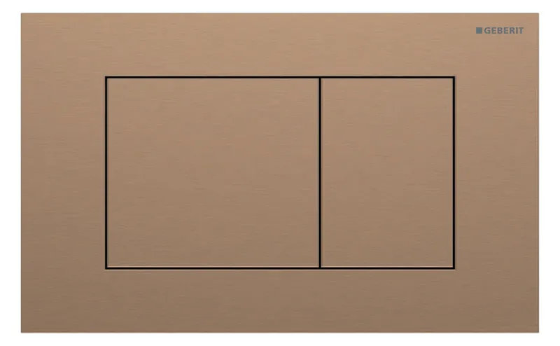 Geberit Sigma 40 BetPl., für 2-Mengen-Spülung Square, rotgold gebü./Etc