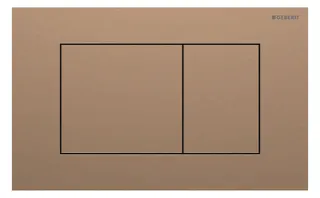 Geberit Sigma 40 BetPl., für 2-Mengen-Spülung Square, rotgold gebü./Etc