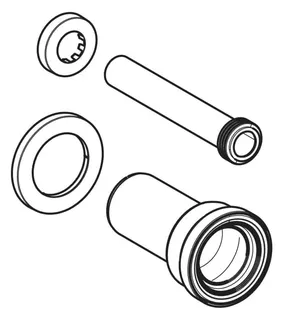 Geberit Bambini Anschlussset f. Kinder SWC d90/45, L:25 – Bild 2