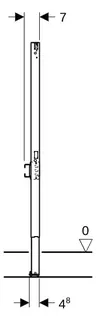 Geberit Duofix Element f. Dusche und Badewanne 98-112 cm, Wandarmatur AP – Bild 3