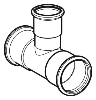 Geberit Mapress Therm T-Stück reduziert d76.1-28-76.1 – Bild 4