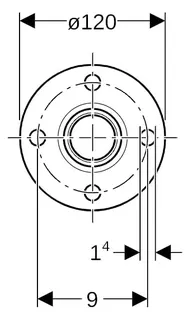 Geberit Mapress Therm Flansch PN 6 mit Pressmuffe d35 – Bild 2