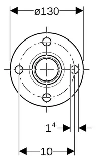 Geberit Mapress Therm Flansch PN 6 mit Pressmuffe d42 – Bild 2